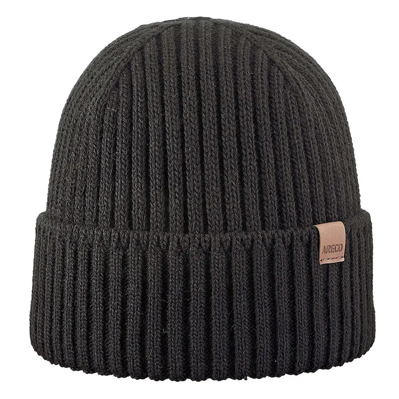 ARECO Herren Beanie Fleecefutter 7370 Mütze Wintermütze Strickmütze
