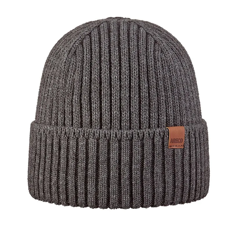 ARECO Herren Beanie Fleecefutter 7370 Mütze Wintermütze Strickmütze