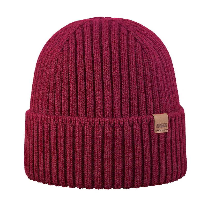 ARECO Herren Beanie Fleecefutter 7370 Mütze Wintermütze Strickmütze