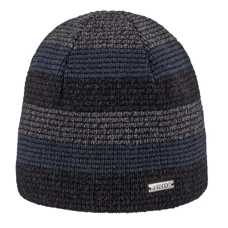 ARECO Herren Beanie Fleecefutter 7763 Mütze Wintermütze Strickmütze