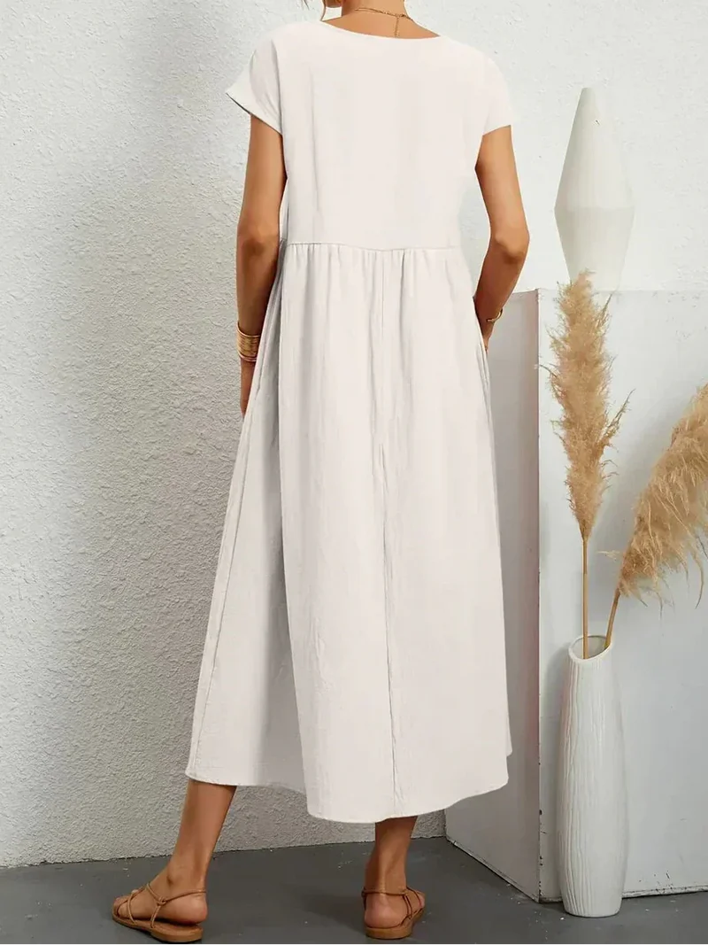 Anna™ – Entspanntes & Stylishes Midikleid