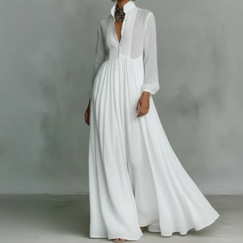 Gail™ - Minimalistisches Maxikleid