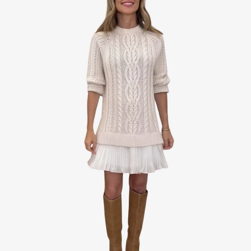 Trivora™ - Stilvolles & Warmes Strickkleid