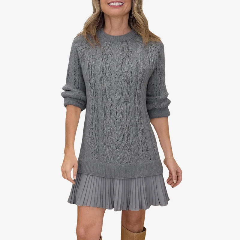 Trivora™ - Stilvolles & Warmes Strickkleid