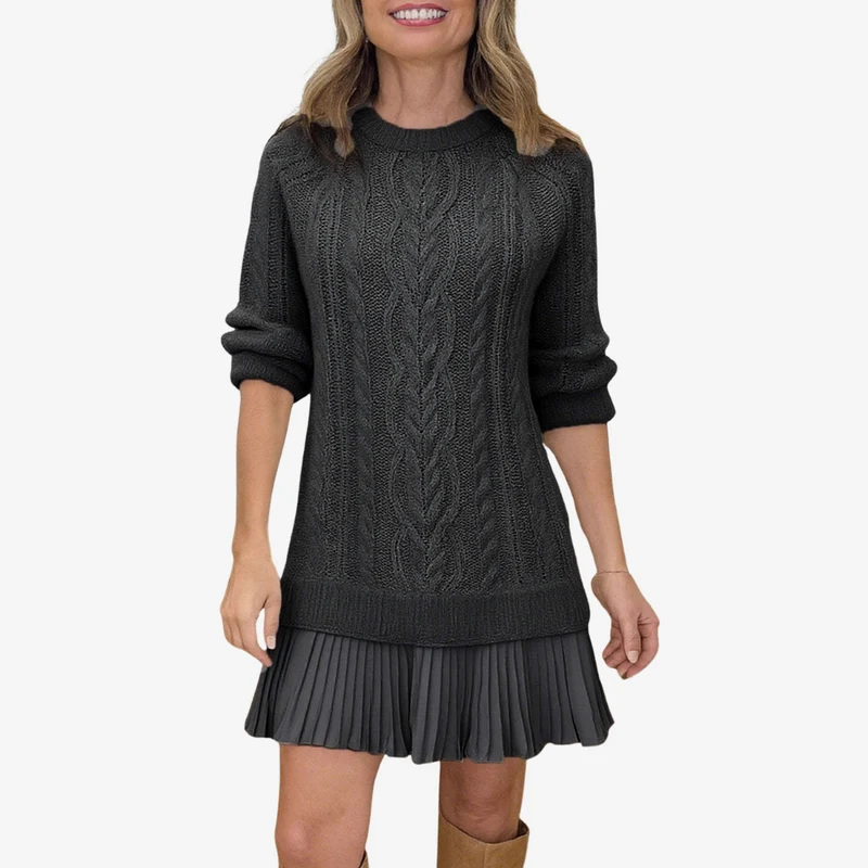 Trivora™ - Stilvolles & Warmes Strickkleid
