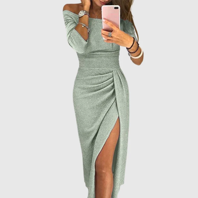 Ely™ - Schickes Maxikleid mit Neckholder und Eleganter, Fließender Passform