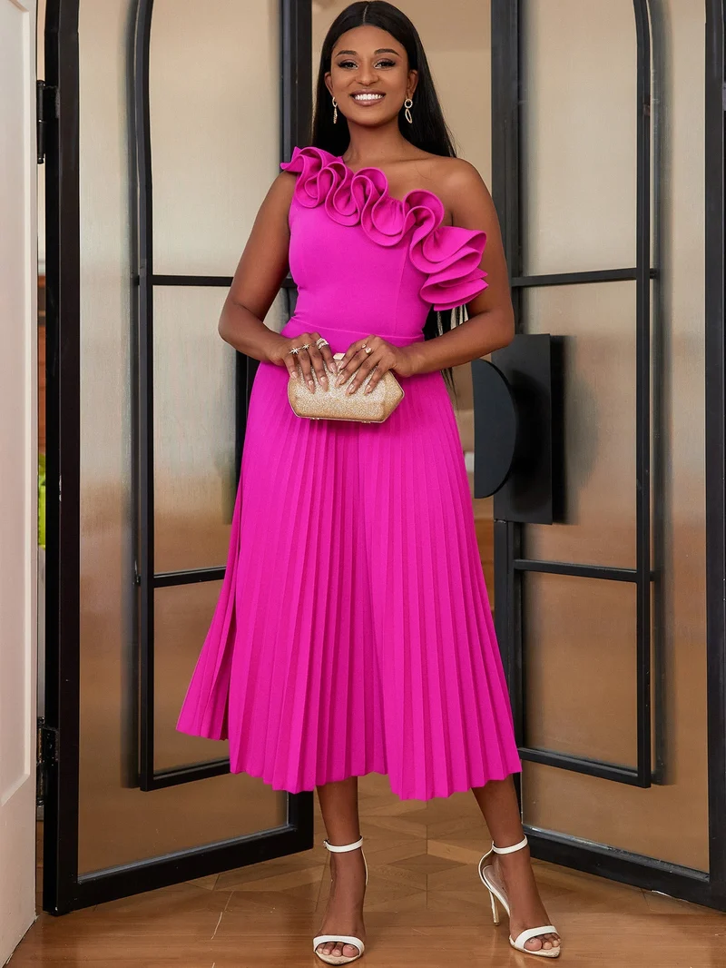 Adi™ - Couture Asymmetrisches Ein-Schulter-Abendkleid