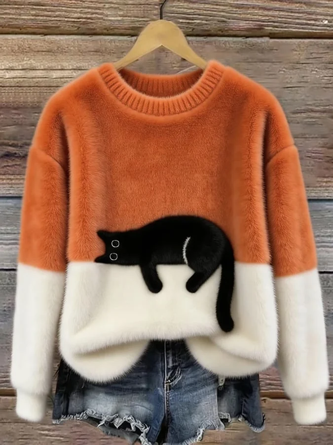 Luna | Damen Hoodie mit Katzenmotiv