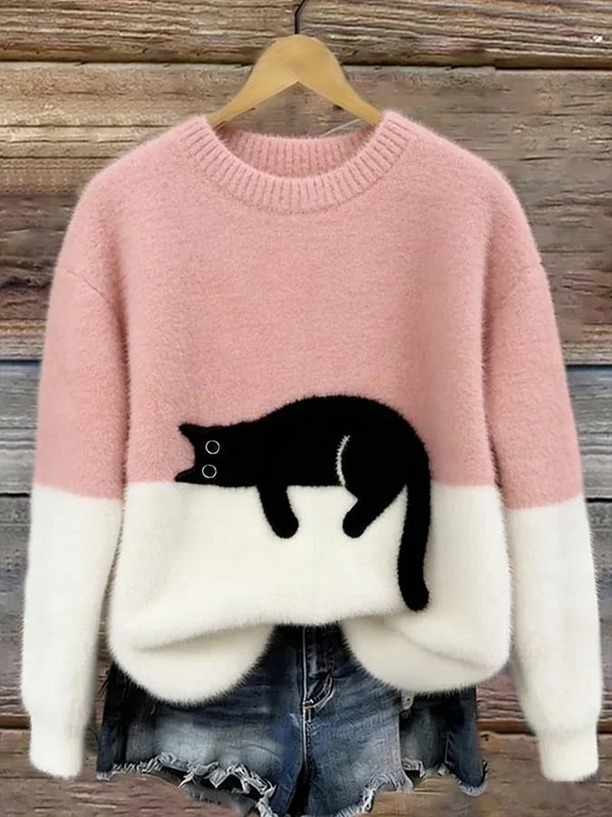 Luna | Damen Hoodie mit Katzenmotiv