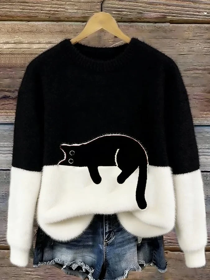 Luna | Damen Hoodie mit Katzenmotiv