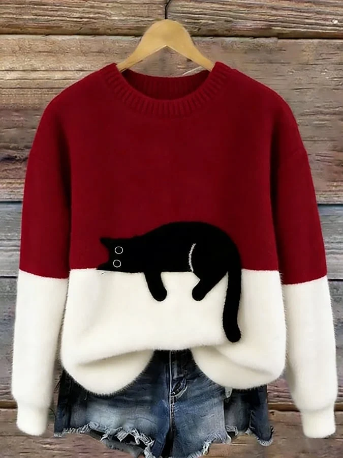 Luna | Damen Hoodie mit Katzenmotiv
