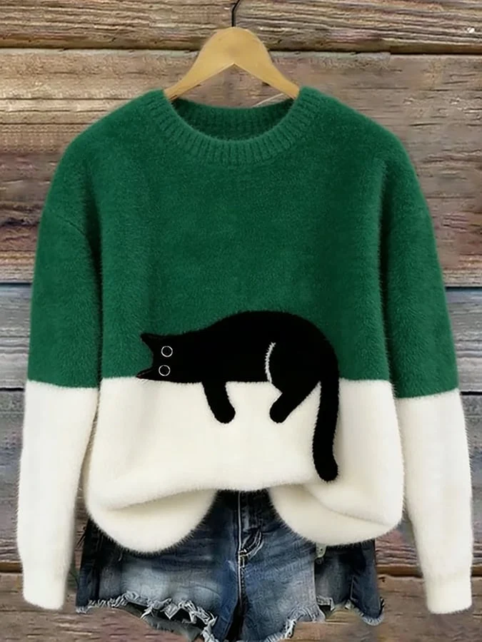 Luna | Damen Hoodie mit Katzenmotiv