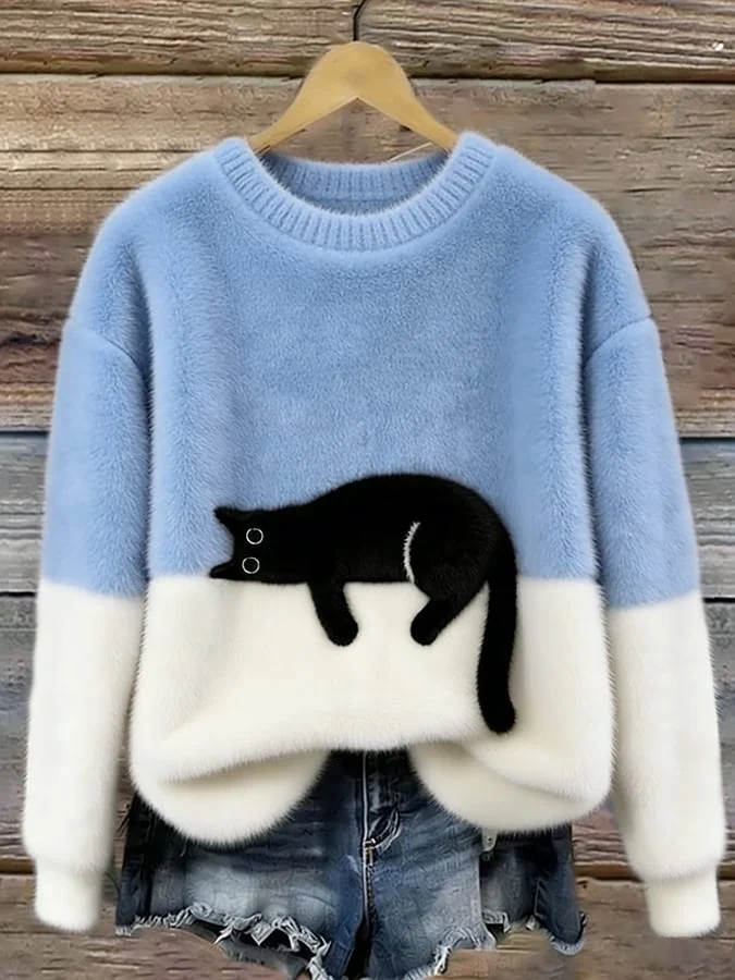 Luna | Damen Hoodie mit Katzenmotiv