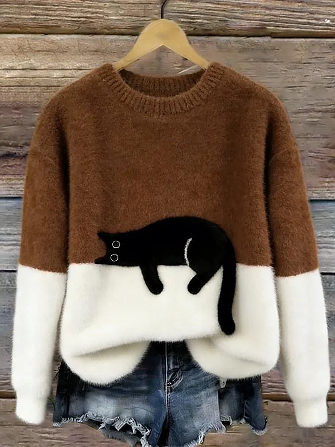Luna | Damen Hoodie mit Katzenmotiv
