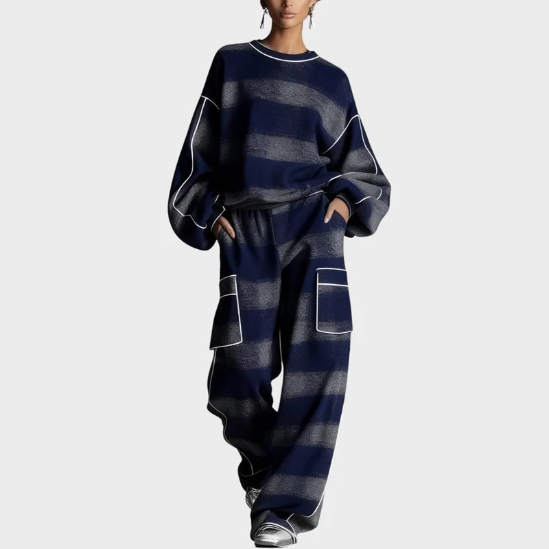ESMÉE™ | Komfortables Jersey- und Hosen-Set für einen schmeichelhaften Look im Alltag und auf Reisen