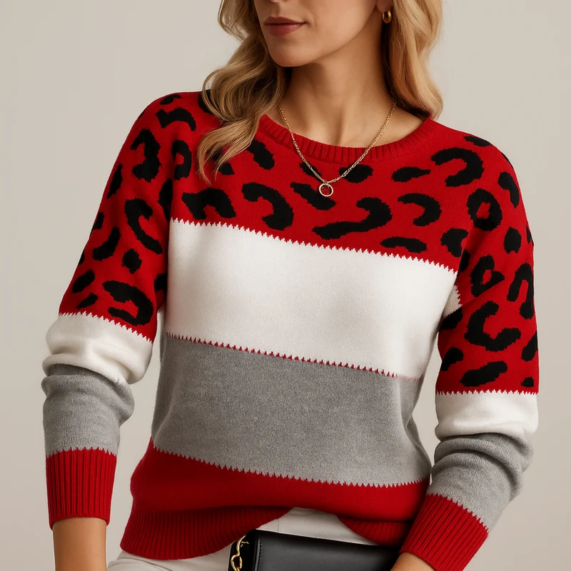 Valmont | Elegante Leopardenpullover