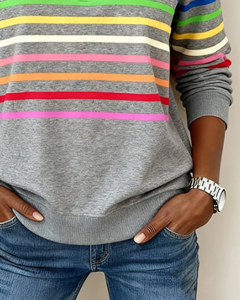 SANNE | Bequemer, farbenfroher Pullover für den täglichen Casual-Look