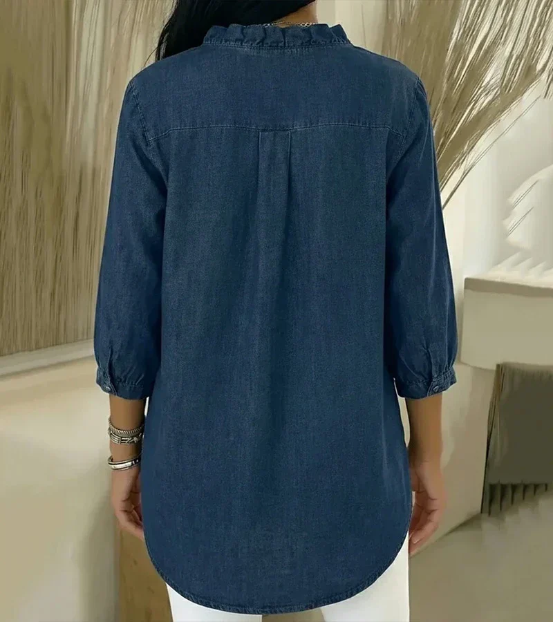 ADELE™ | V-Ausschnitt Bluse mit schmeichelnder Passform für den Alltag