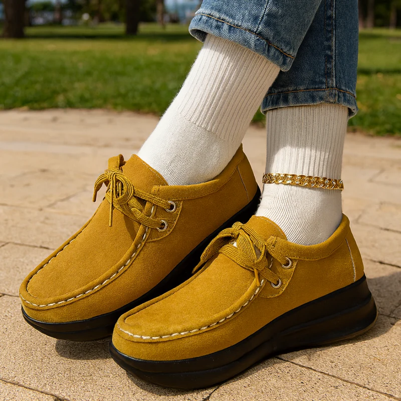 LOUISE MARIE | Komfortable Schuhe mit Erhöhter Sohle für Herbst und Winter