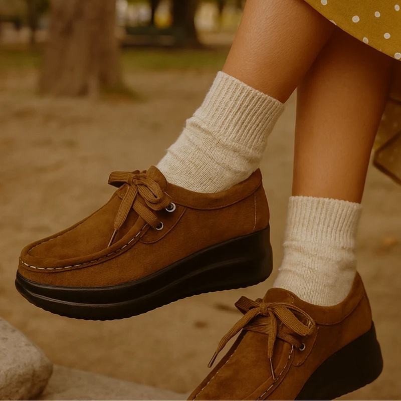 LOUISE MARIE | Komfortable Schuhe mit Erhöhter Sohle für Herbst und Winter