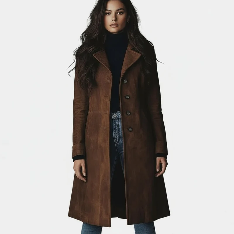 ESMÉE™ | Eleganter Langer Mantel für zeitlosen Komfort in Stadt und Alltag
