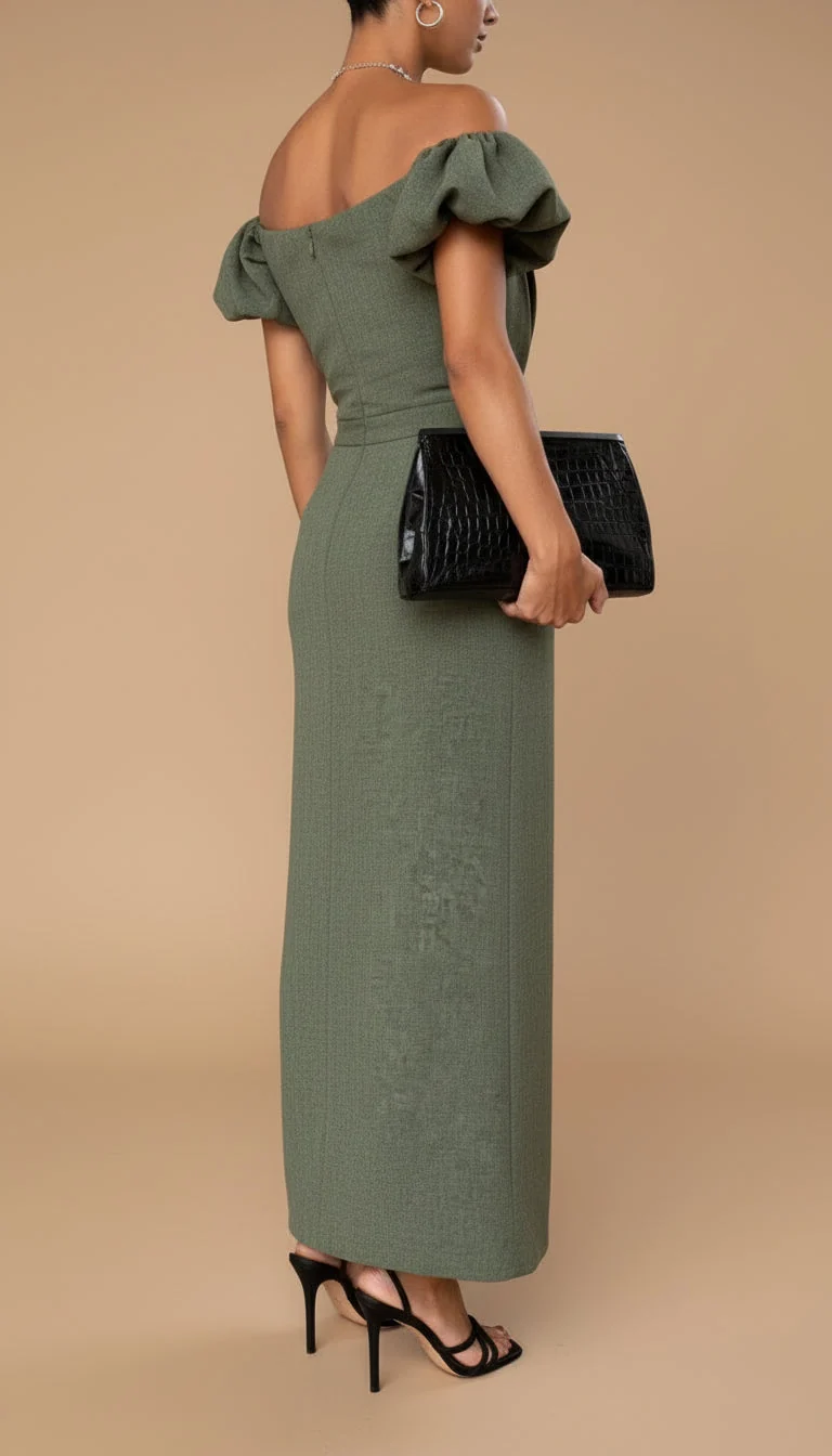 JASMIJN | Elegantes Midi-Kleid mit Taillierung im zeitlosen Abendlook