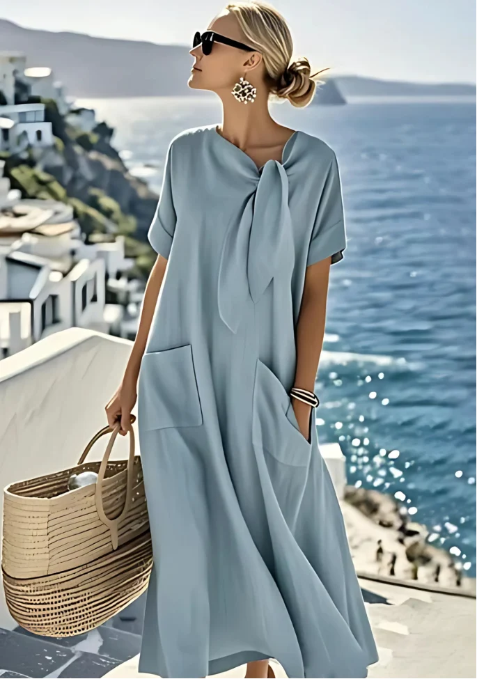 ROMY™ | Elegantes Sommerkleid mit praktischen Taschen und komfortablem Design