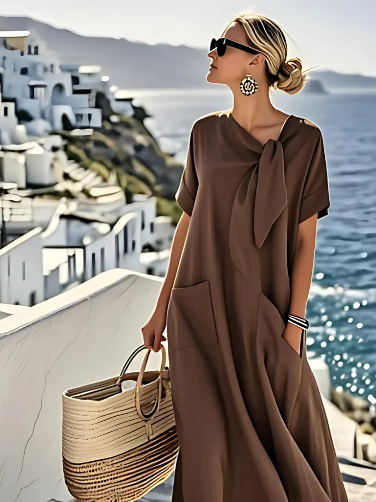 ROMY™ | Elegantes Sommerkleid mit praktischen Taschen und komfortablem Design