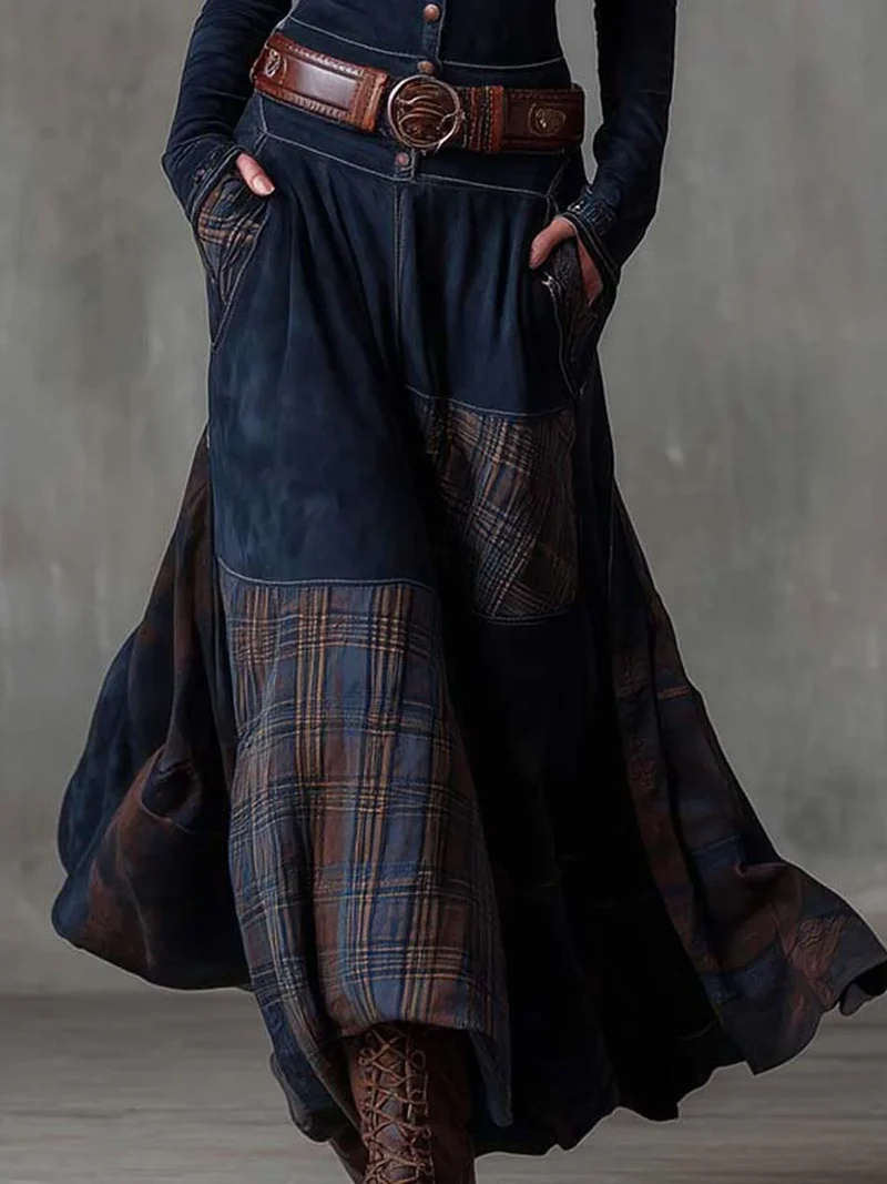 LEONORA™ | Langes Vintage-Kleid mit figurfreundlichem Schnitt und klassischem Boho-Stil (inklusive Gürtel)