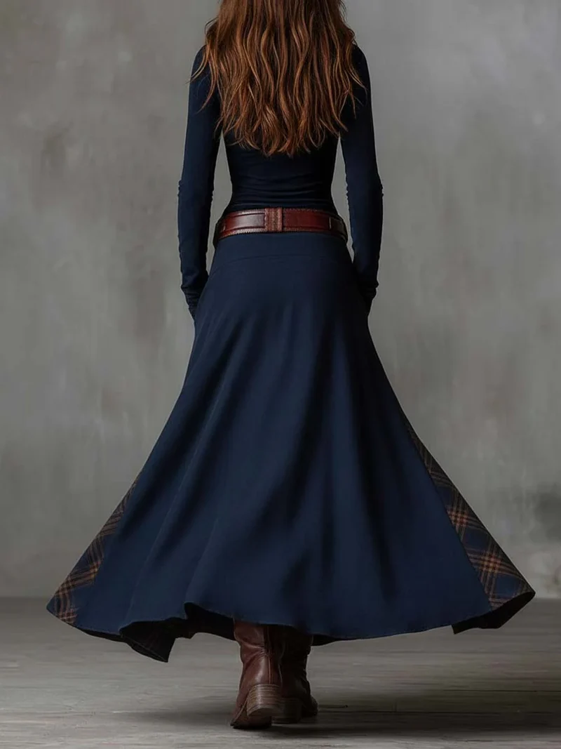 LEONORA™ | Langes Vintage-Kleid mit figurfreundlichem Schnitt und klassischem Boho-Stil (inklusive Gürtel)