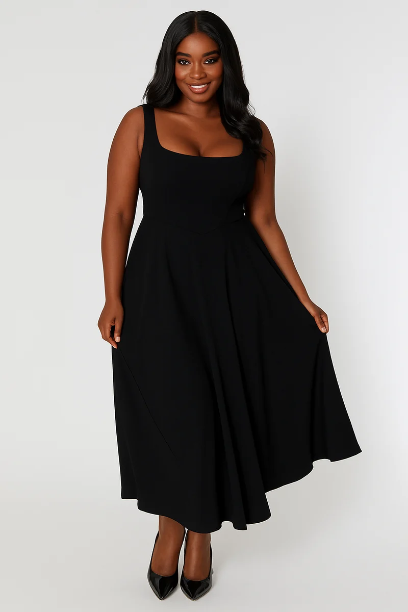 Helga – Elegantes A-Linien-Kleid für Damen