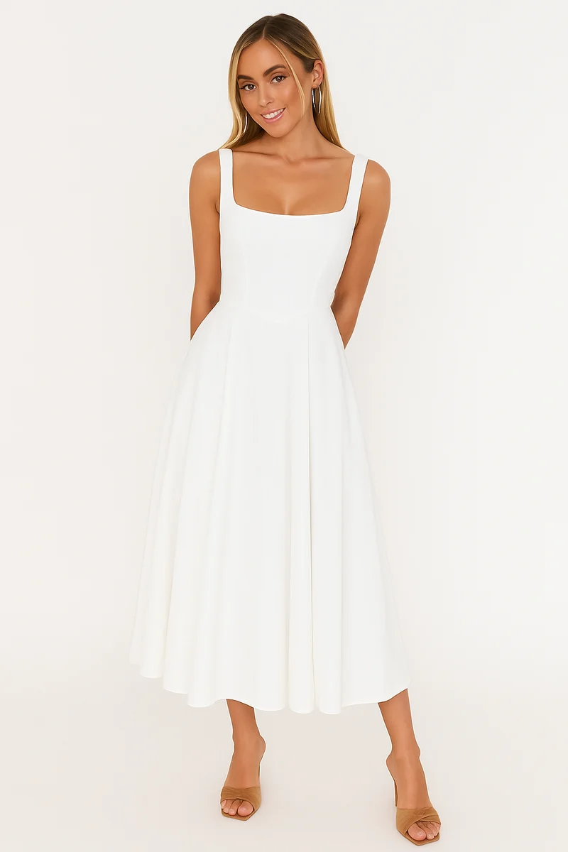 Helga – Elegantes A-Linien-Kleid für Damen