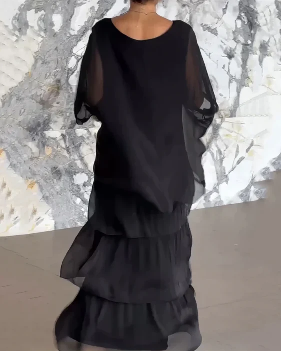Karin – Langes, fließendes Damenkleid