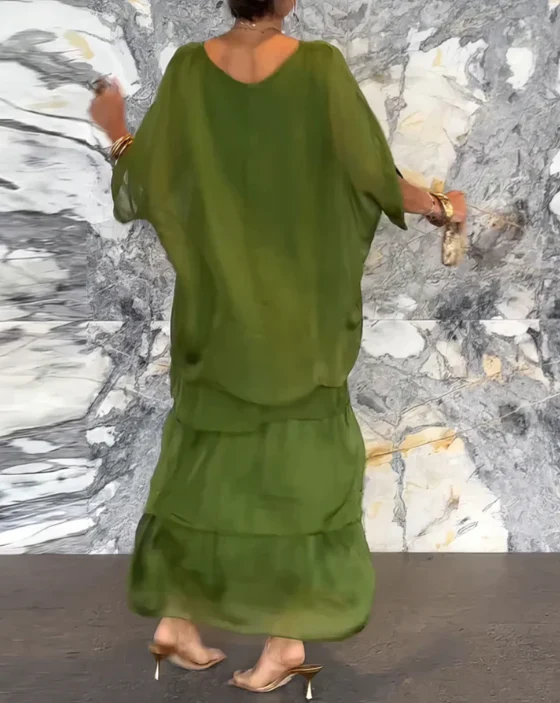 Karin – Langes, fließendes Damenkleid
