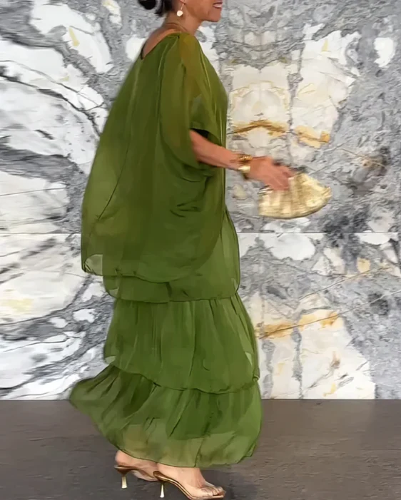 Karin – Langes, fließendes Damenkleid