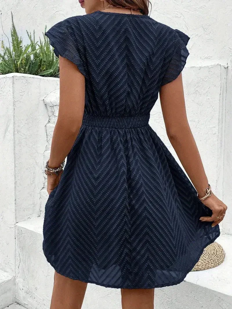 Susanne – Damenkleid mit V-Ausschnitt