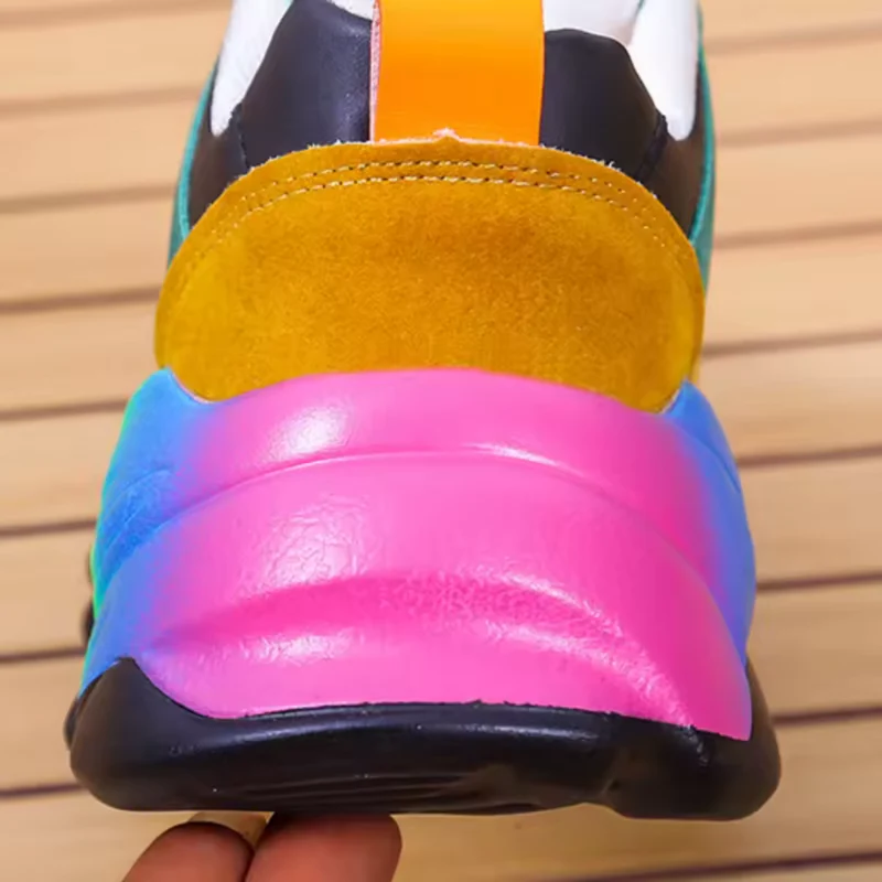 Gabriele – Bunte, klobige Sneaker für Damen