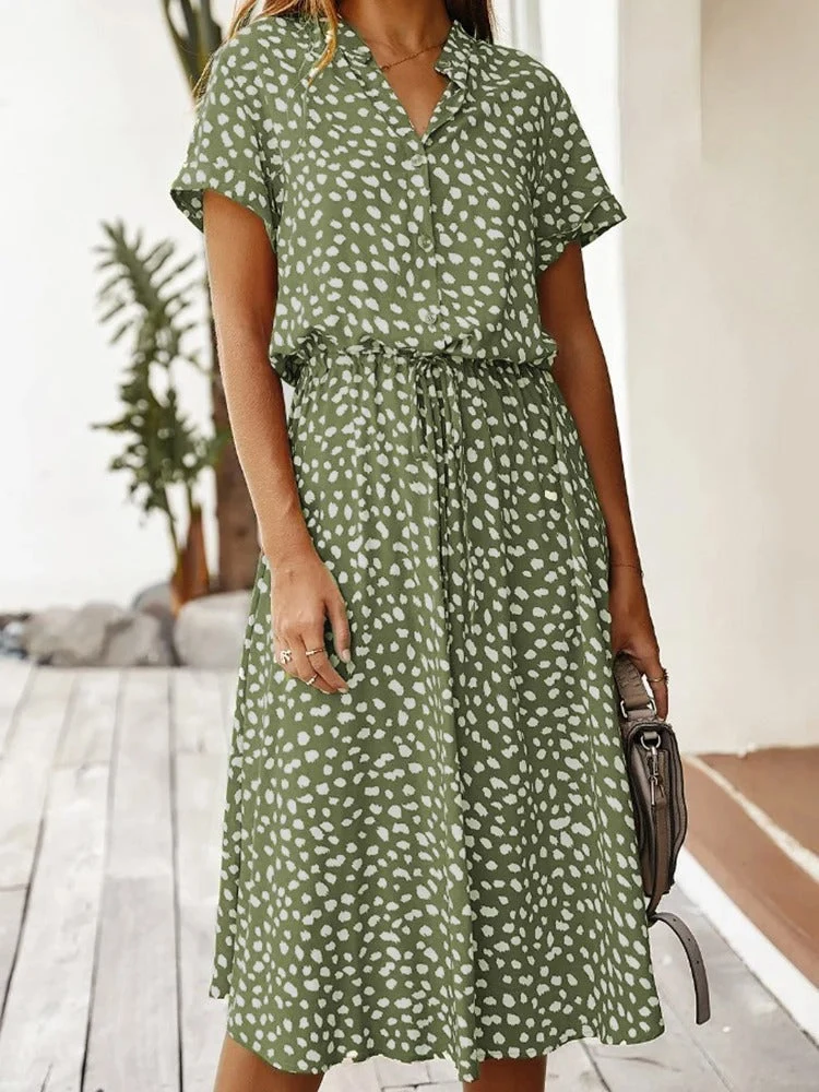Gerda – Bedrucktes Midikleid für Damen