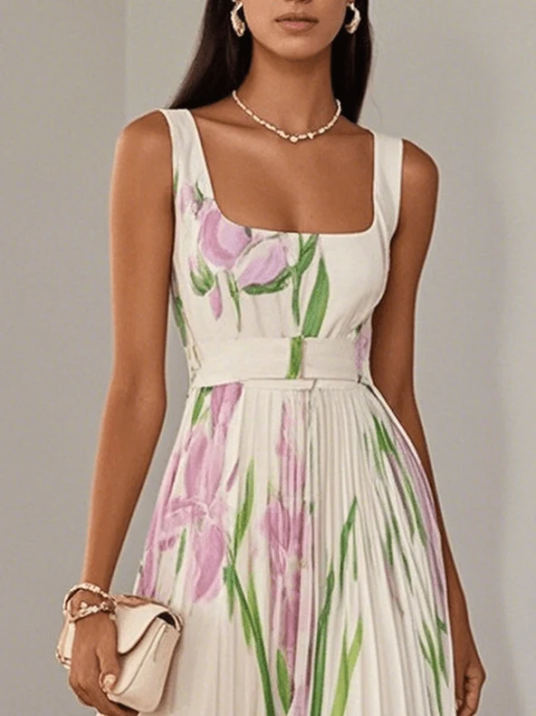Lieselotte – Maxikleid für Damen mit Blumenmuster