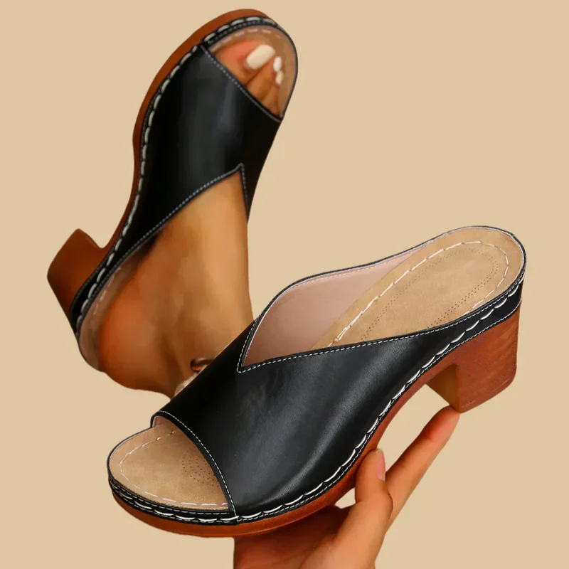 Yvonne – Damen Pumps mit offener Spitze