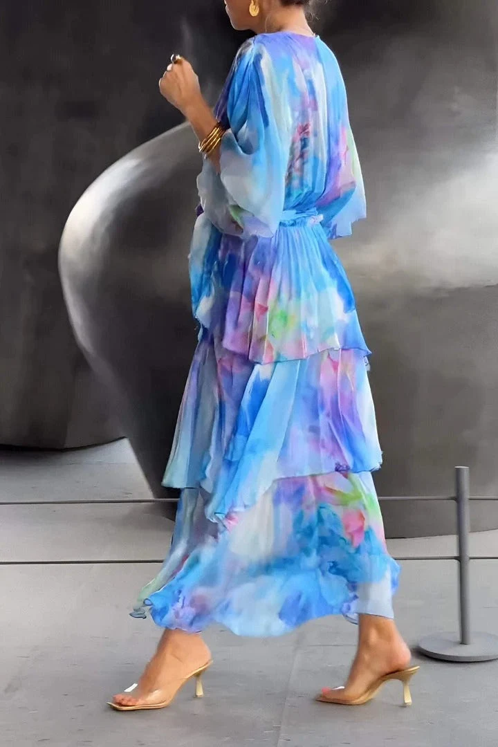 Theresa – Maxikleid für Damen mit Blumenmuster