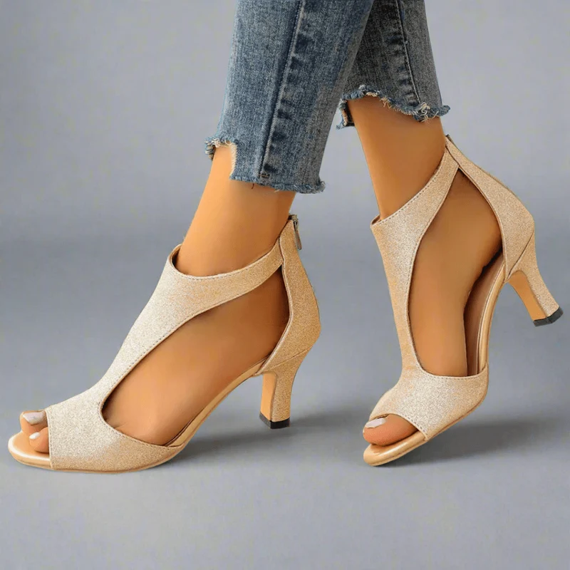 Clara – Damen-Pumps mit offener Spitze