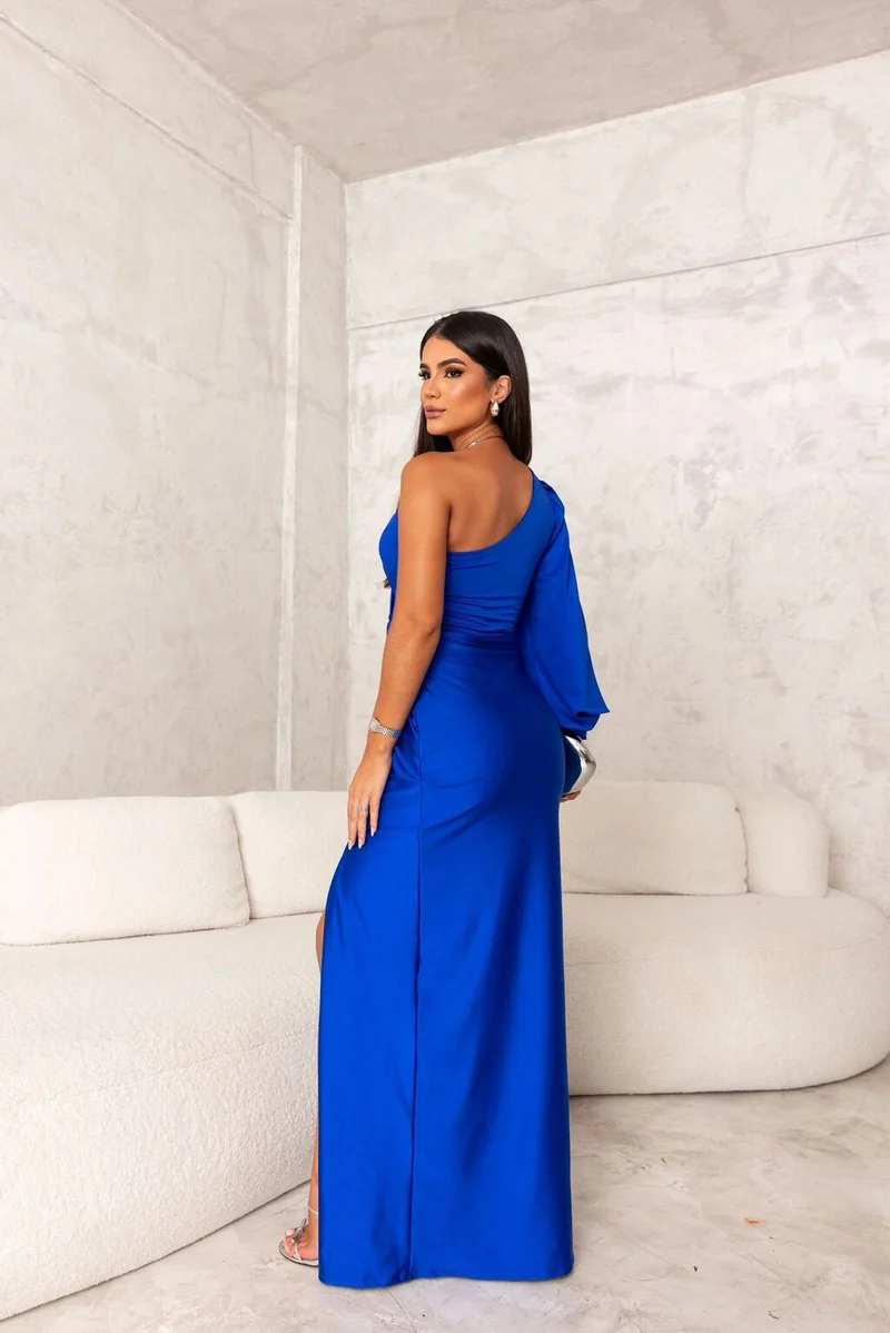 Dorie™ - Asymmetrisches Kleid mit Langem Schlitz