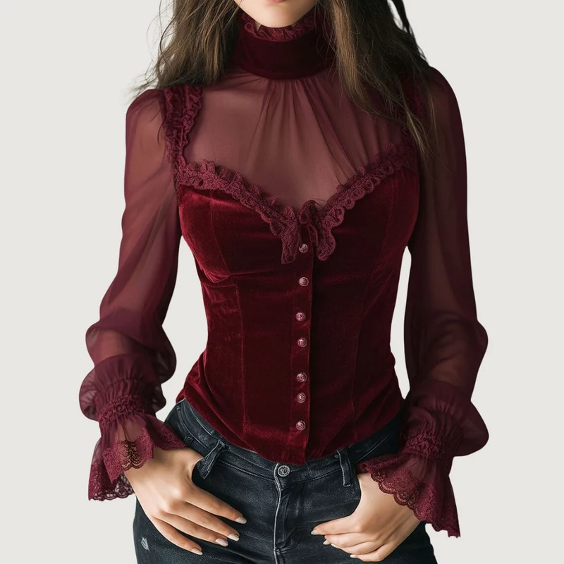Lovina™ - Zeitlose elegante Bluse mit Spitzendetails und Ärmeln