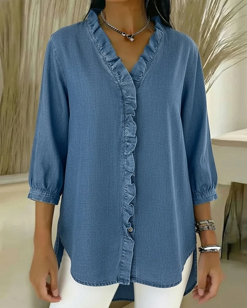 Bilma™ – Elegante Bluse mit Rüschendetails