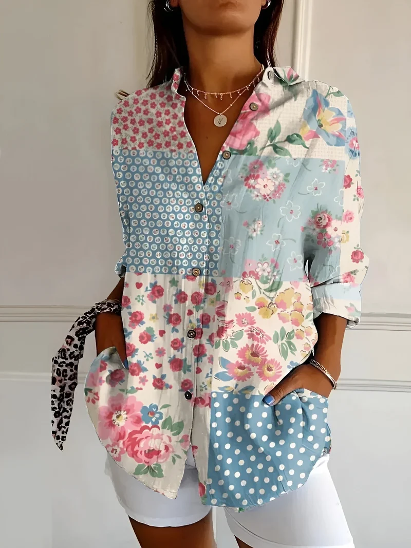 Cerelia™ - Stilvolle Bluse mit Blumenmuster