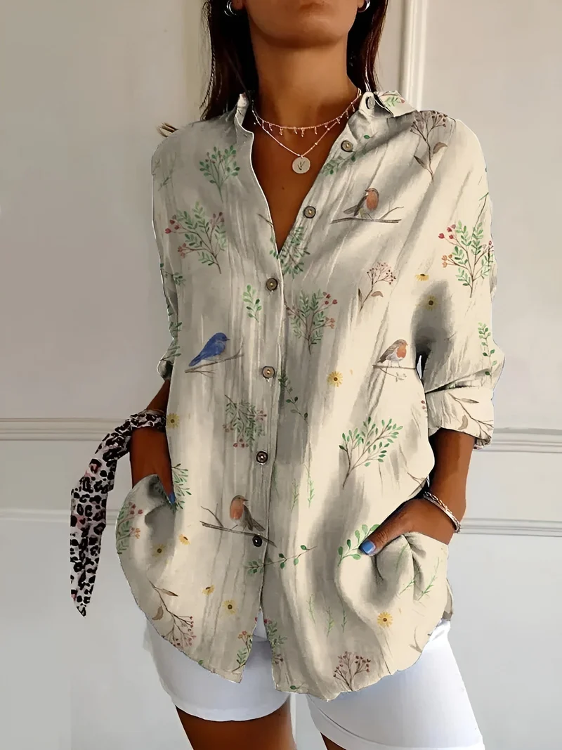 Cerelia™ - Stilvolle Bluse mit Blumenmuster