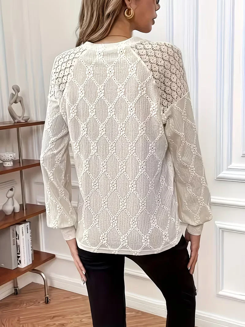 Loy™ – Bluse mit Muster und Langen Ärmeln