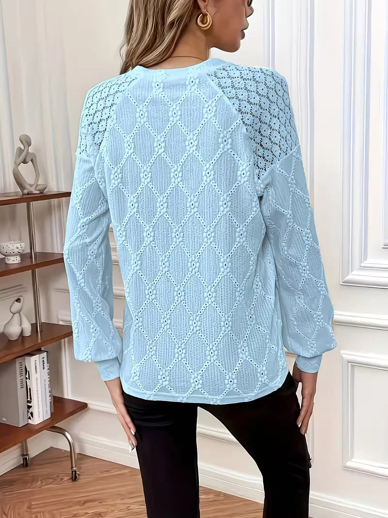 Loy™ – Bluse mit Muster und Langen Ärmeln