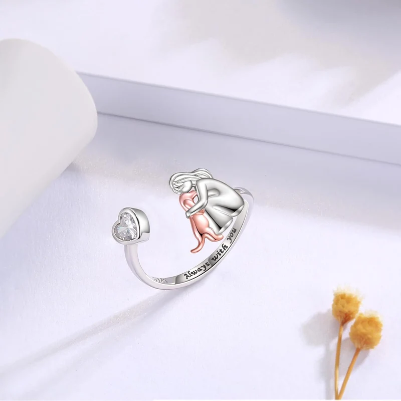 Verstellbarer Ring – „Immer in meinem Herzen“